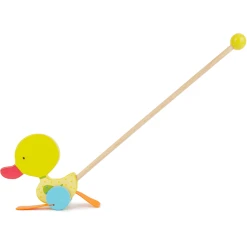 Bieco Schiebespielzeug Watschelente, Gelb